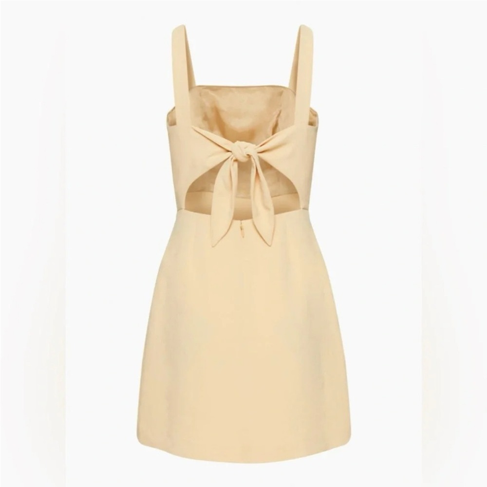 nwot Wilfred Aperature tie back dress Flax beige 12